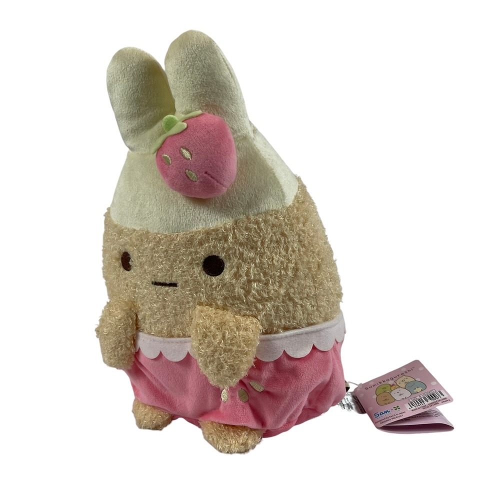 San-X Sumikkogurashi Strawberry Fruit Bunny Kawaii Plush 13" Stuffed Toy Lovey